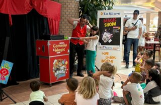 Mago Taz alla festa a Carcare con bambini