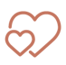 icon coeur marron - carla reflexes primitif