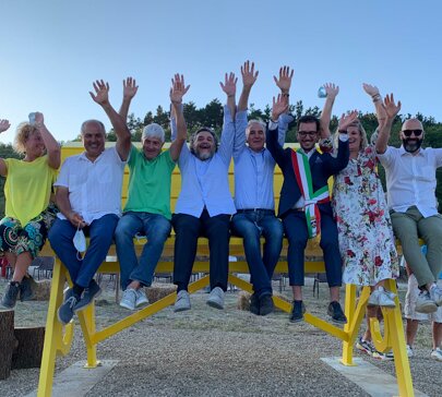 Inaugurazione Big Bench Amministrazione Comunale