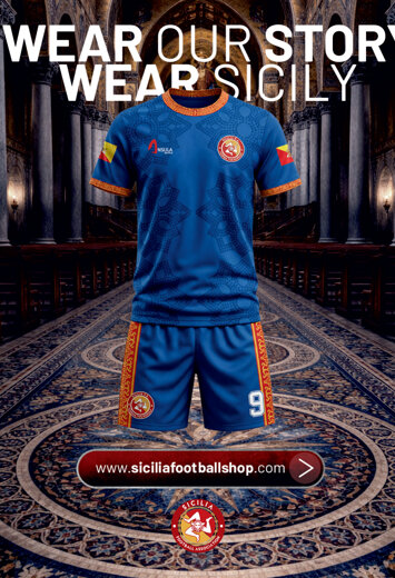 Nazionale Siciliana il kit completo della terza maglia Adelasia