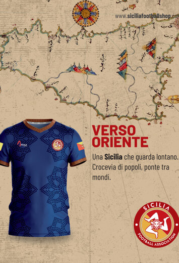 La terza maglia della Nazionale Siciliana guarda ad Oriente nel Design