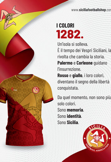 Nazionale Siciliana - Spiegazione maglia Medusa - I Colori