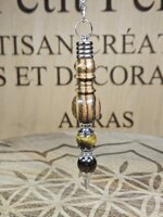 pendule-bois-de-bocote-avec-pointes-en-perles-dil-de-tigre