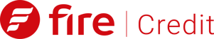 logo fire credit rosso