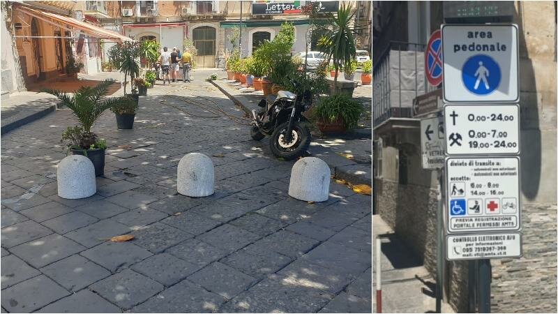 Castello Ursino: area pedonale e concerto