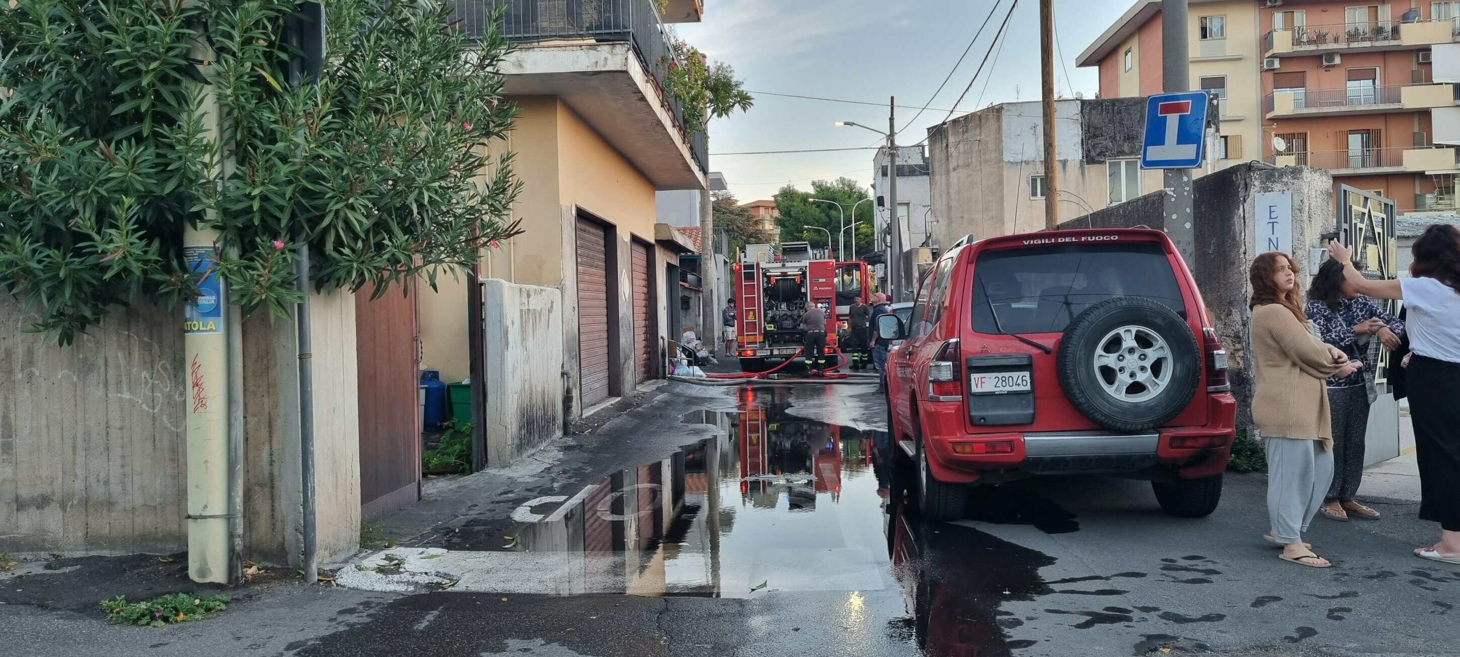 Appartamento in fiamme a Canalicchio