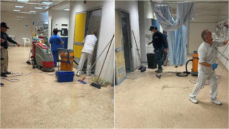 Paziente psichiatrica appicca incendio in bagno