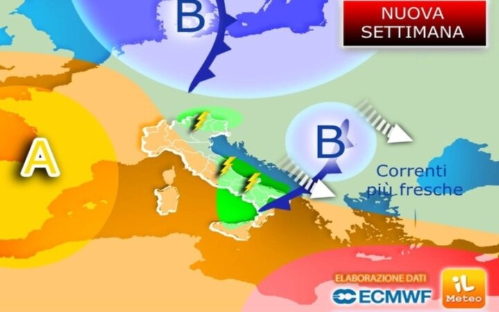 L'anticiclone africano ha le ore contate