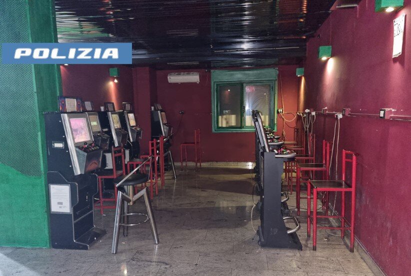 Maxi multa alla sala giochi di corso Italia