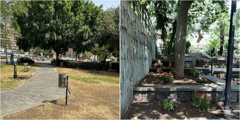 Catania, il parco Falcone ripulito e abbellito