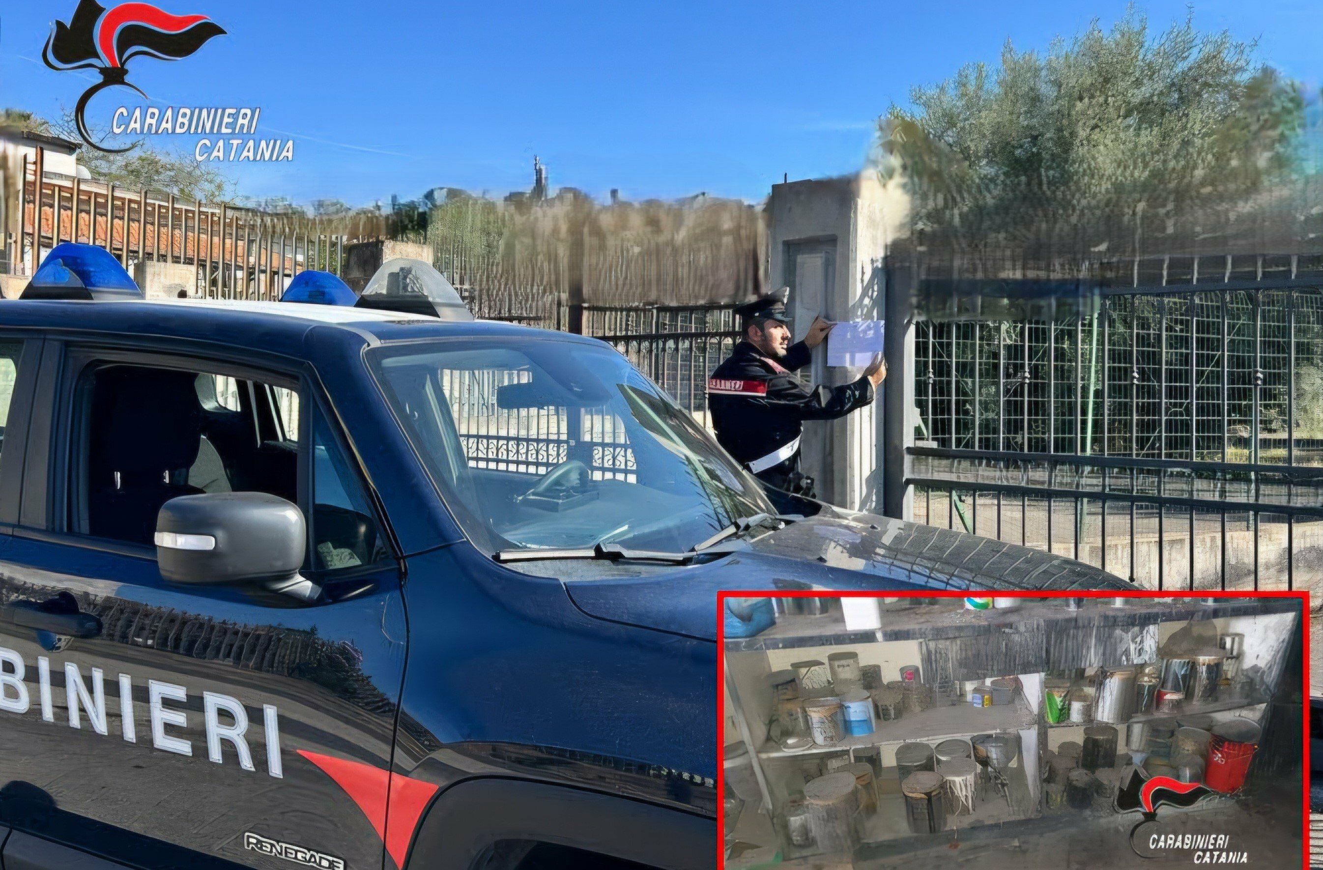 Carrozziere abusivo nel garage di casa