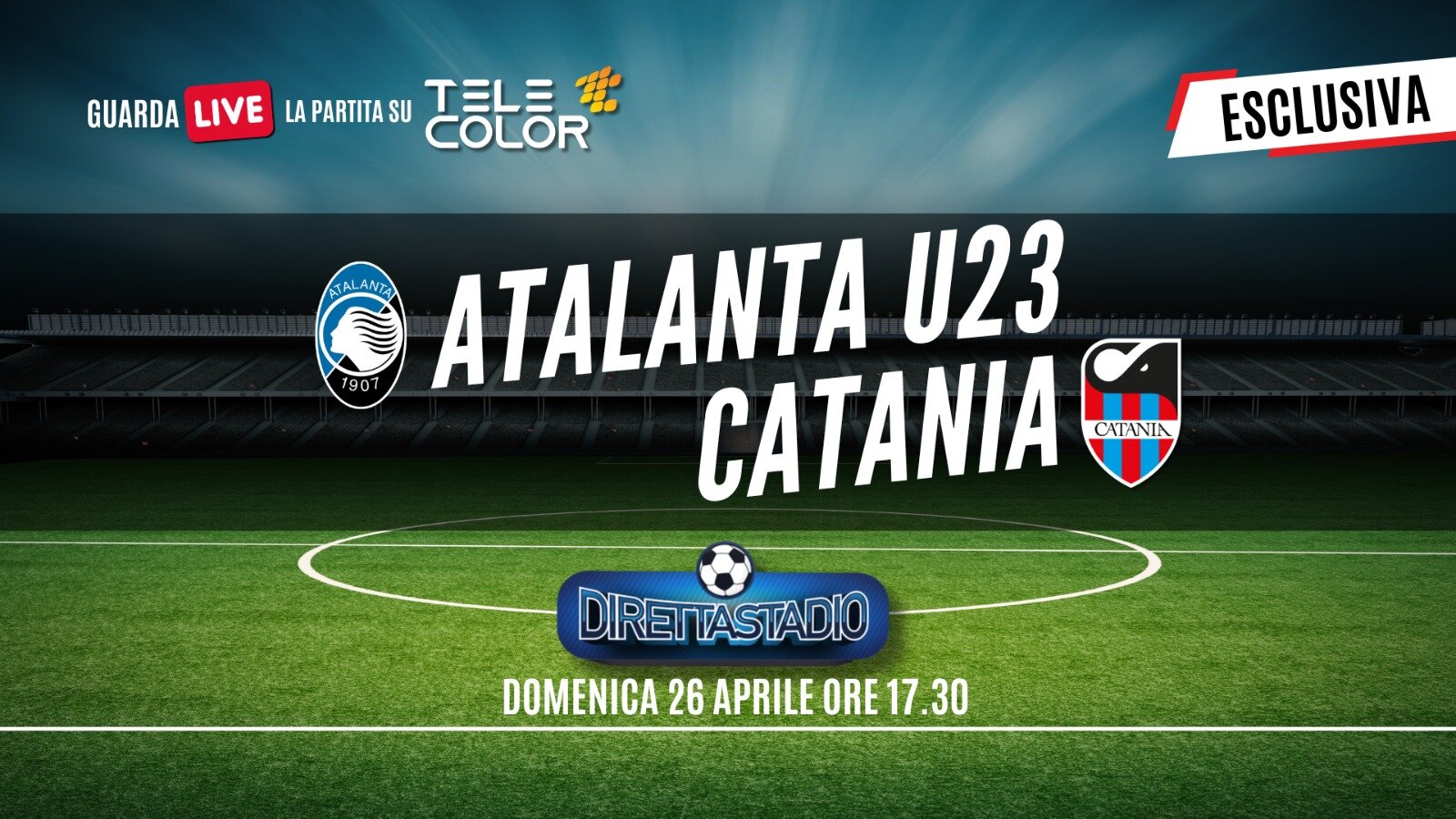 Atalanta U23-Catania: 513 tifosi al seguito e diretta su Telecolor