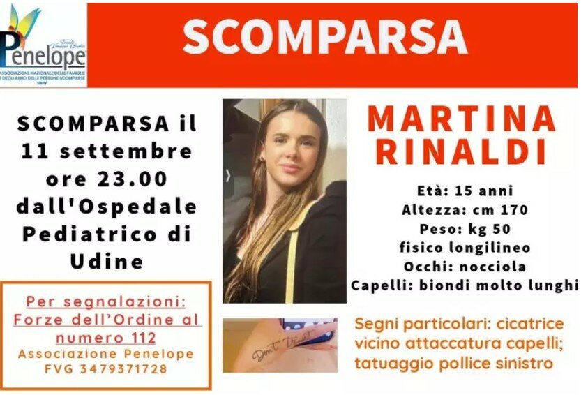 Martina scompare dall'ospedale: ansia per la 15enne Martina scompare dall'ospedale: ansia per la 15enne