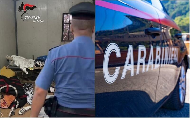 Nel capanno comunale con brandina e cucina