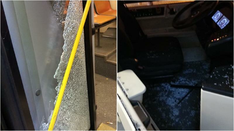 Tifosi del Trapani devastano bus a Reggio Calabria