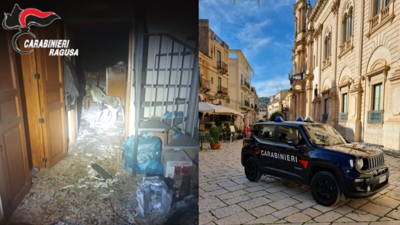 Incendio in casa a Scicli, carabinieri salvano anziano