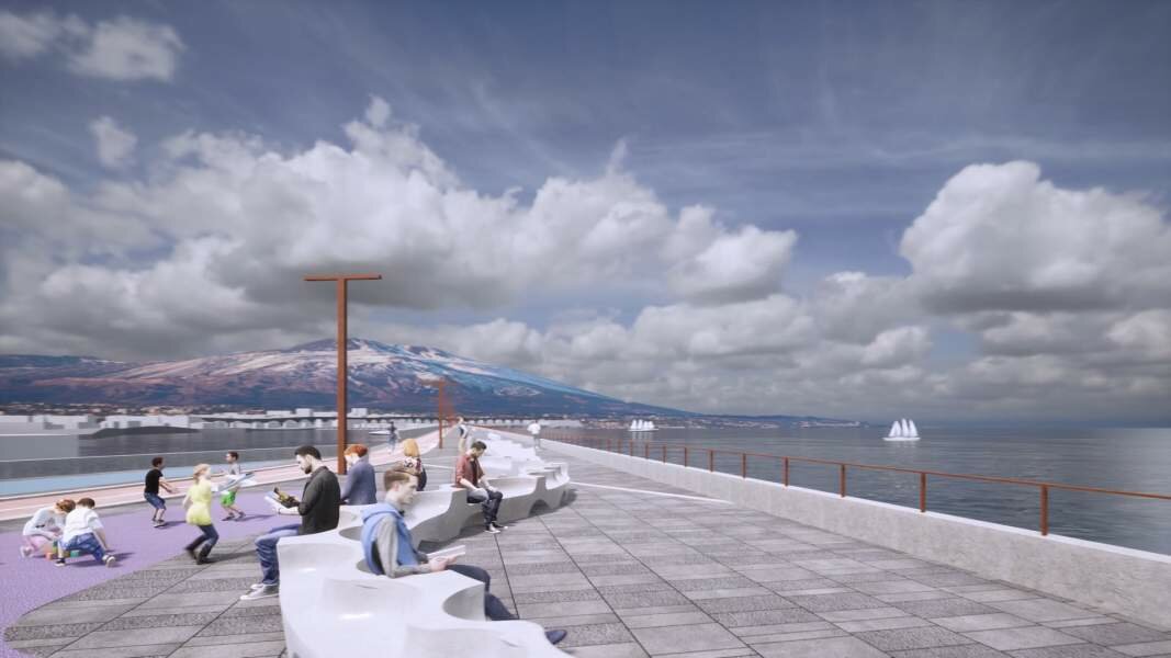 Una passeggiata (virtuale) al nuovo molo di Catania