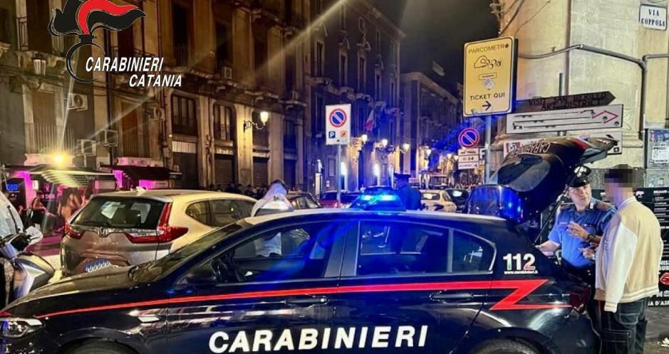 Catania, notte di multe