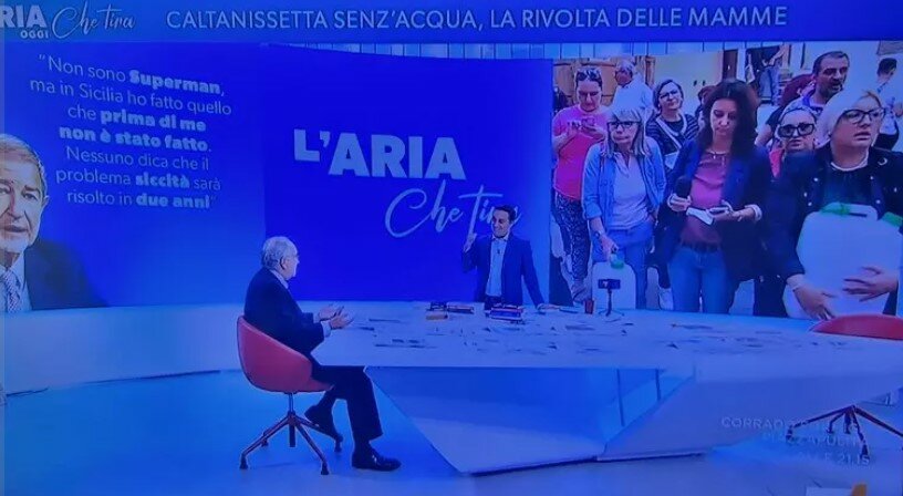 Sindaco di Caltanissetta si sente male in diretta tv