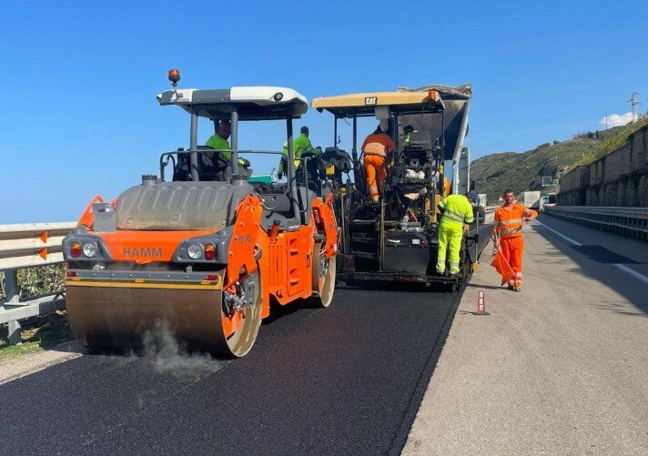 Due mesi di lavori sulla A18