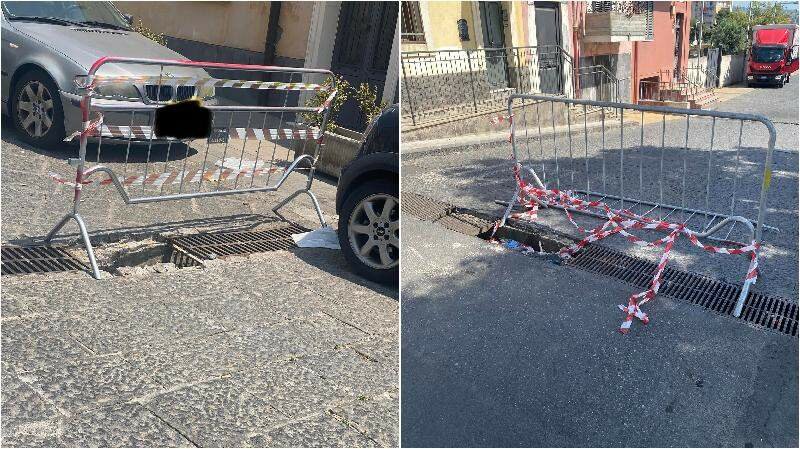 A Picanello furti di tombini a raffica