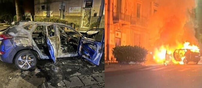 Scontro e auto in fiamme: feriti 6 ragazzi ad Acireale Scontro e auto in fiamme: feriti 6 ragazzi ad Acireale
