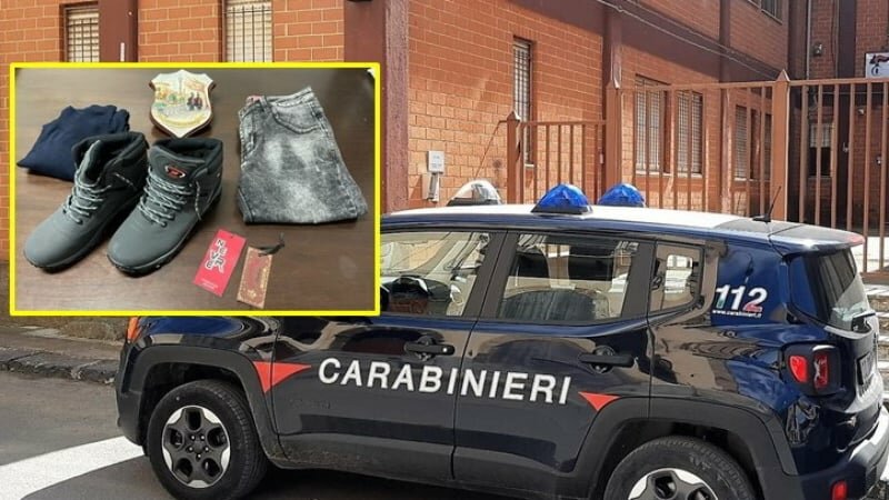 Prova i vestiti e poi li ruba