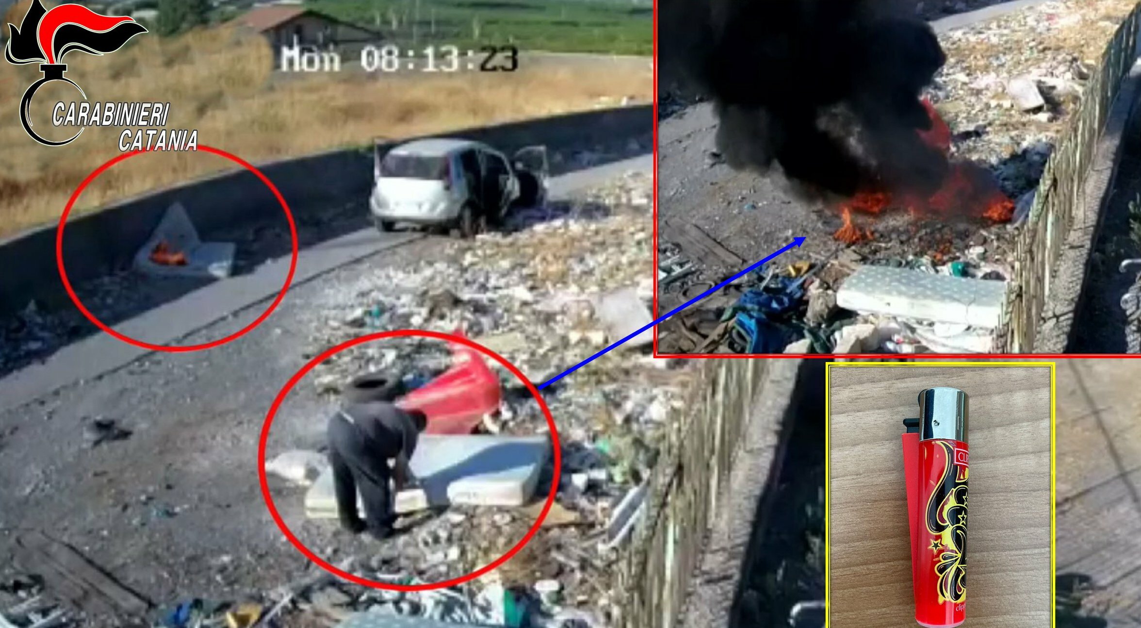 Pastore-piromane inseguito e arrestato Pastore-piromane inseguito e arrestato