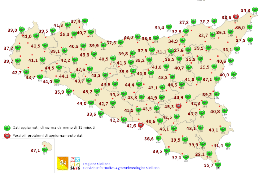 Sicilia nella morsa del caldo Sicilia nella morsa del caldo