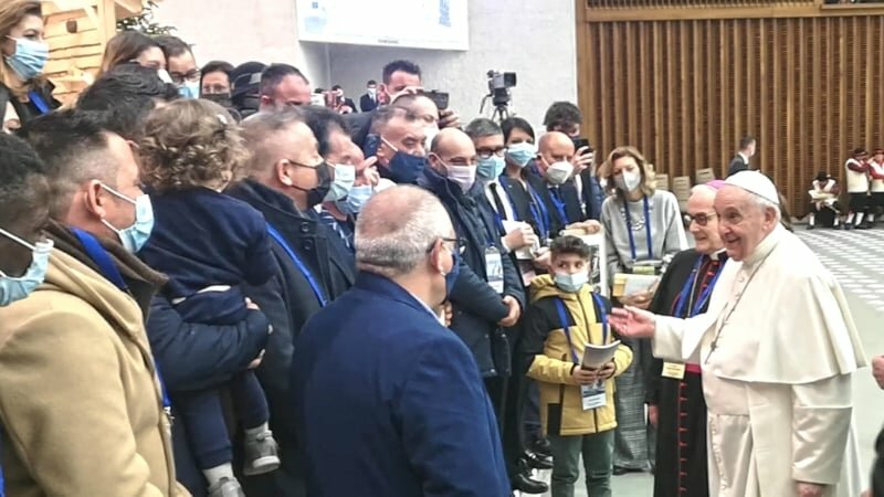 Pescatori liberati di Mazara incontrano papa Francesco