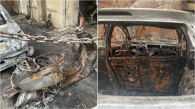 Incendio a Sciacca: in fumo 5 auto e 2 scooter