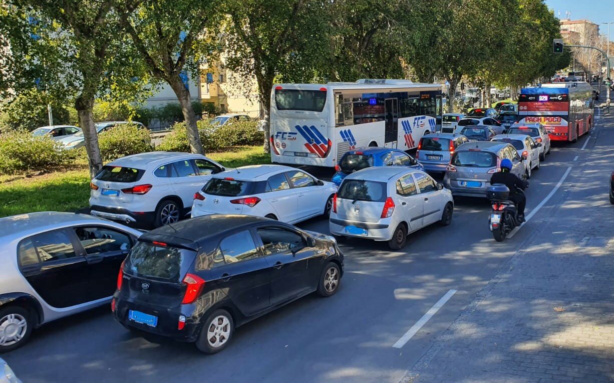 Traffico paralizzato a Catania