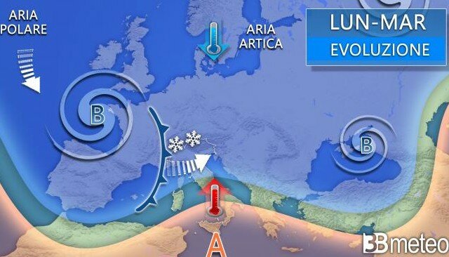 Arrivano gelo e pioggia, ma non per la Santa