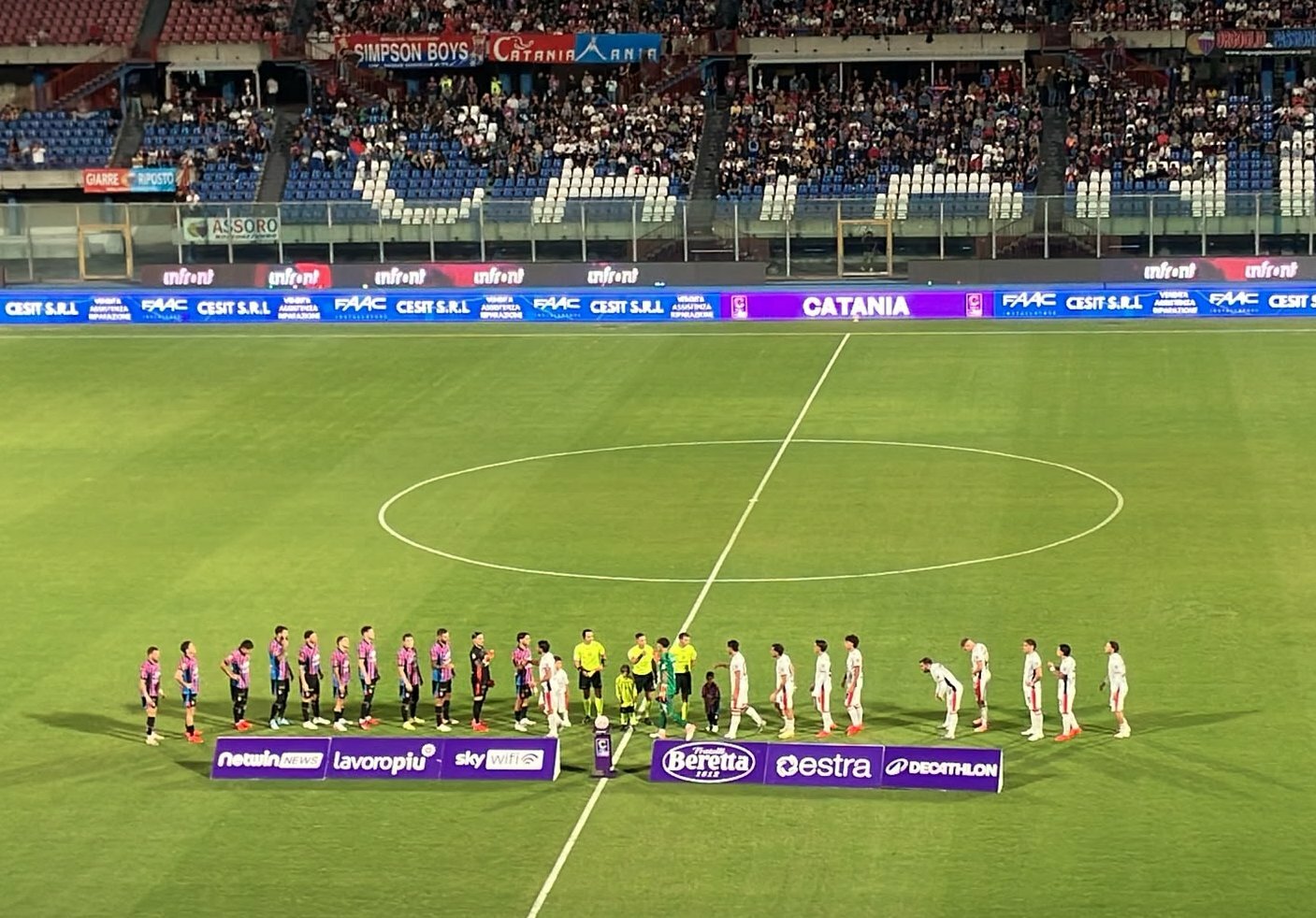 Catania-Crotone live