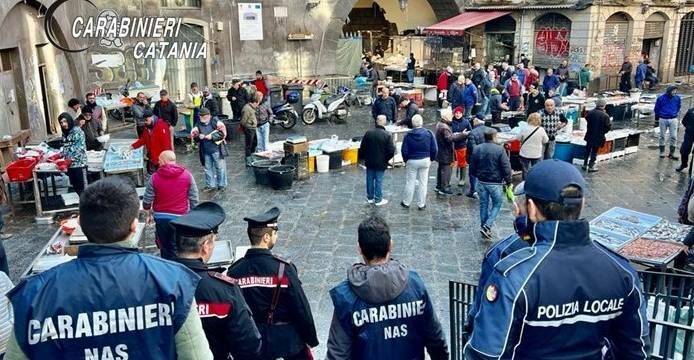 Alla pescheria 100 chili di prodotti pericolosi