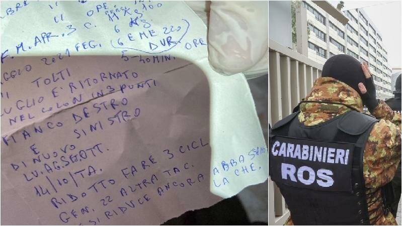 Ciliegia, Condor, Parmigiano: i mille pizzini di Matteo