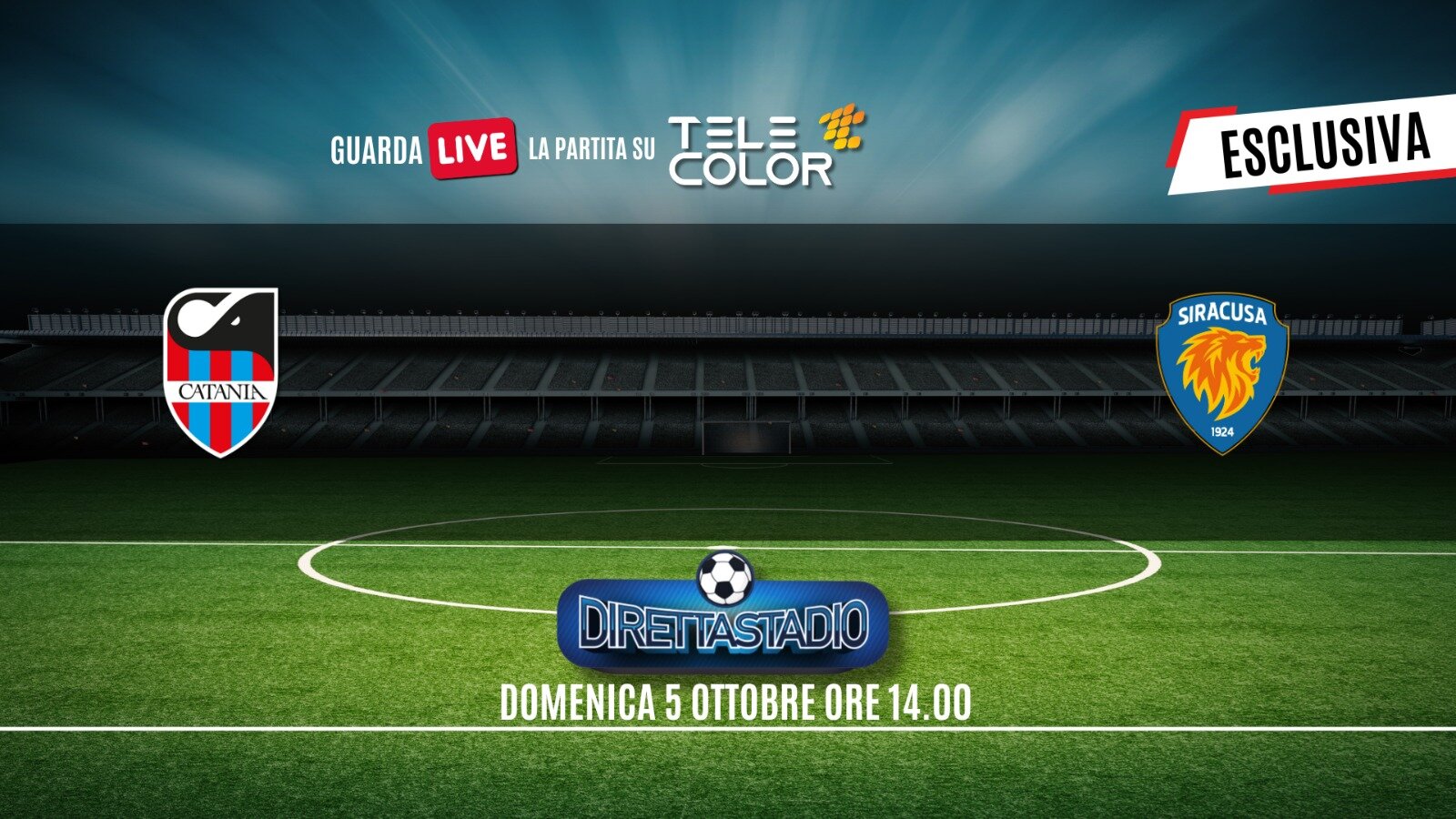 Catania-Siracusa &egrave; su Telecolor