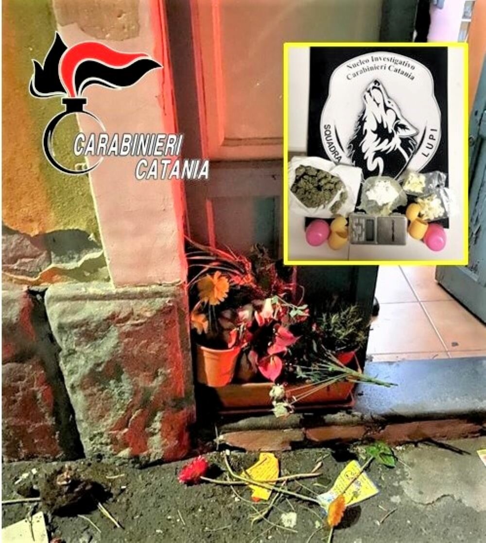 Spacciava con una fioriera e con la bici elettrica