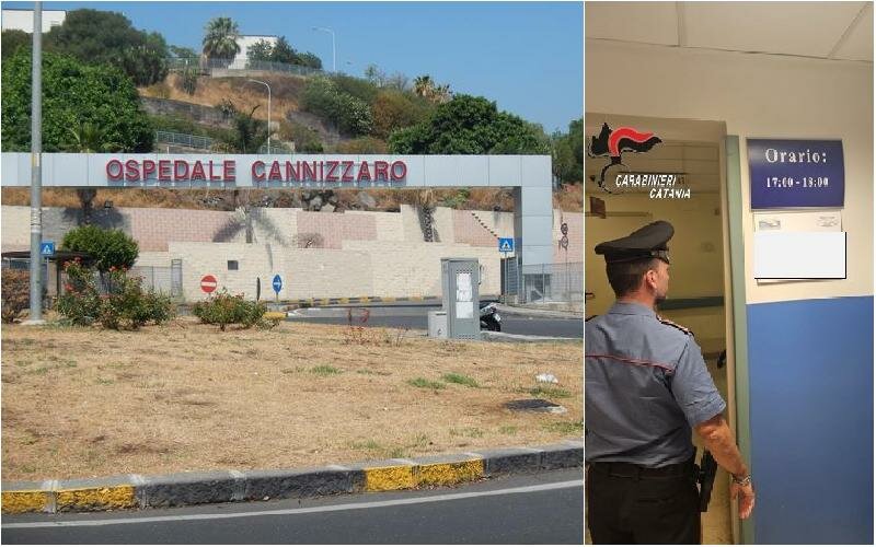 Forza armadietti e ruba pinza e bende in ospedale