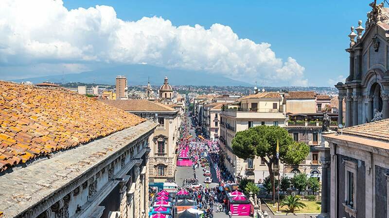 Il Giro parte da Catania
