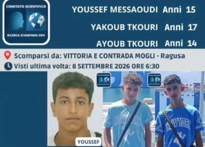 Scomparsi tre ragazzini nel Ragusano