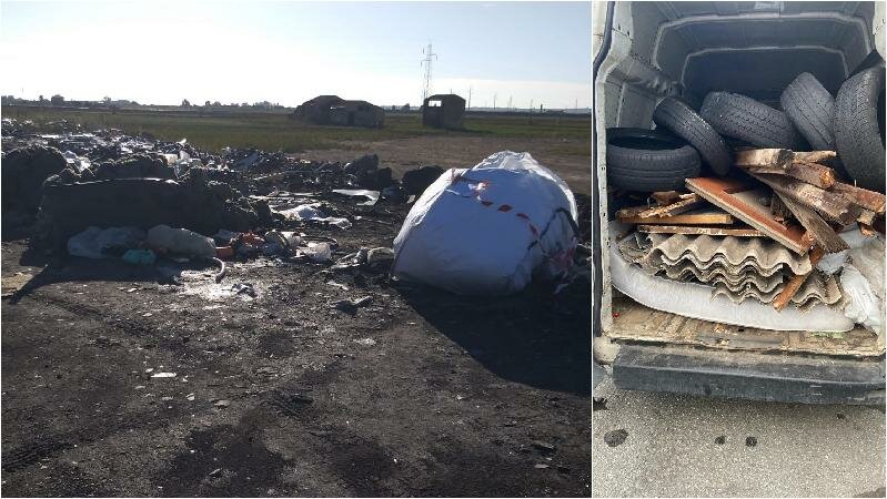 Catanese beccato a scaricare rifiuti di amianto