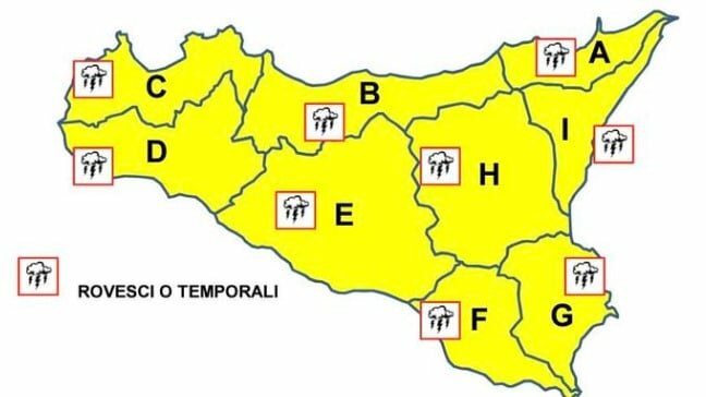 Venerd&igrave; con temporali in tutta la Sicilia