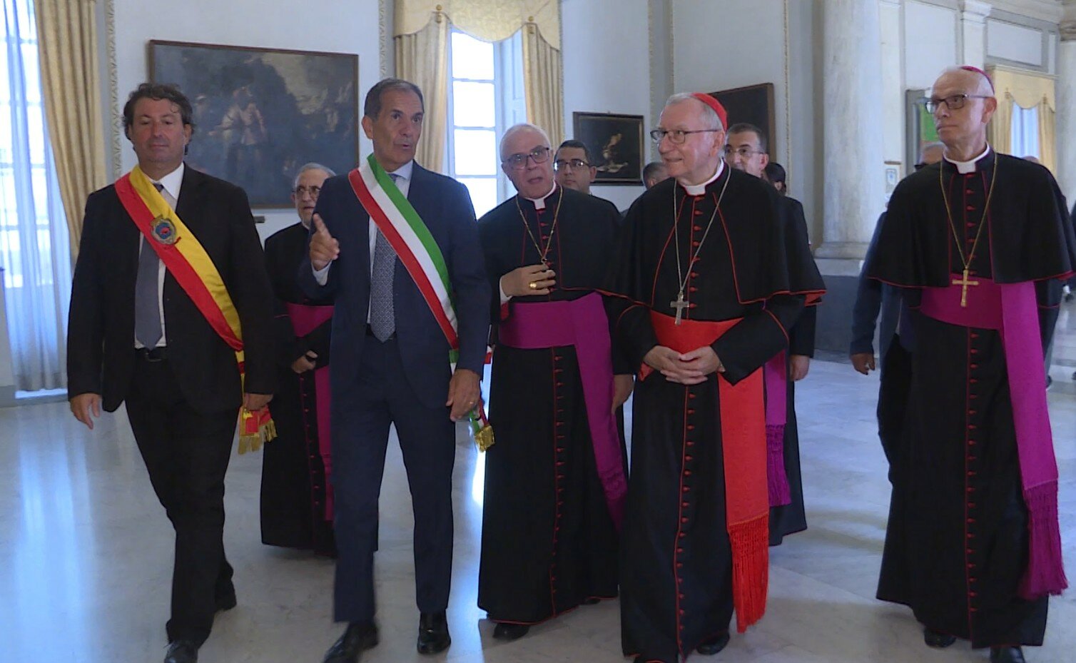 Sant'Agata: il cardinale Parolin a Palazzo degli Elefanti Sant'Agata: il cardinale Parolin a Palazzo degli Elefanti