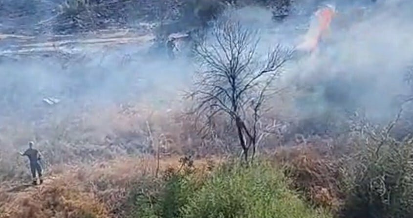 Brucia Monte Po, fiamme fermate in tempo