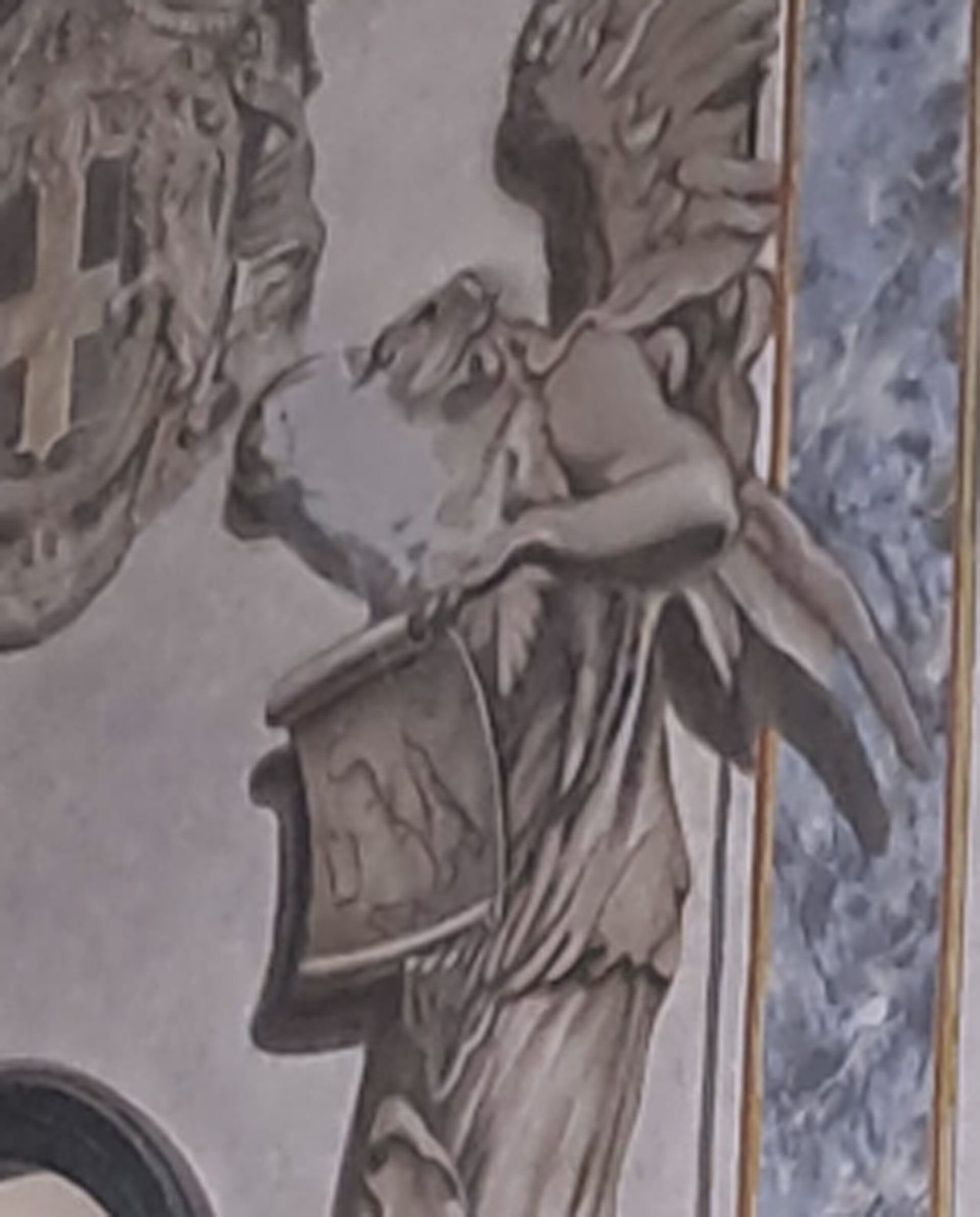 Rimosso volto della Meloni da affresco restaurato