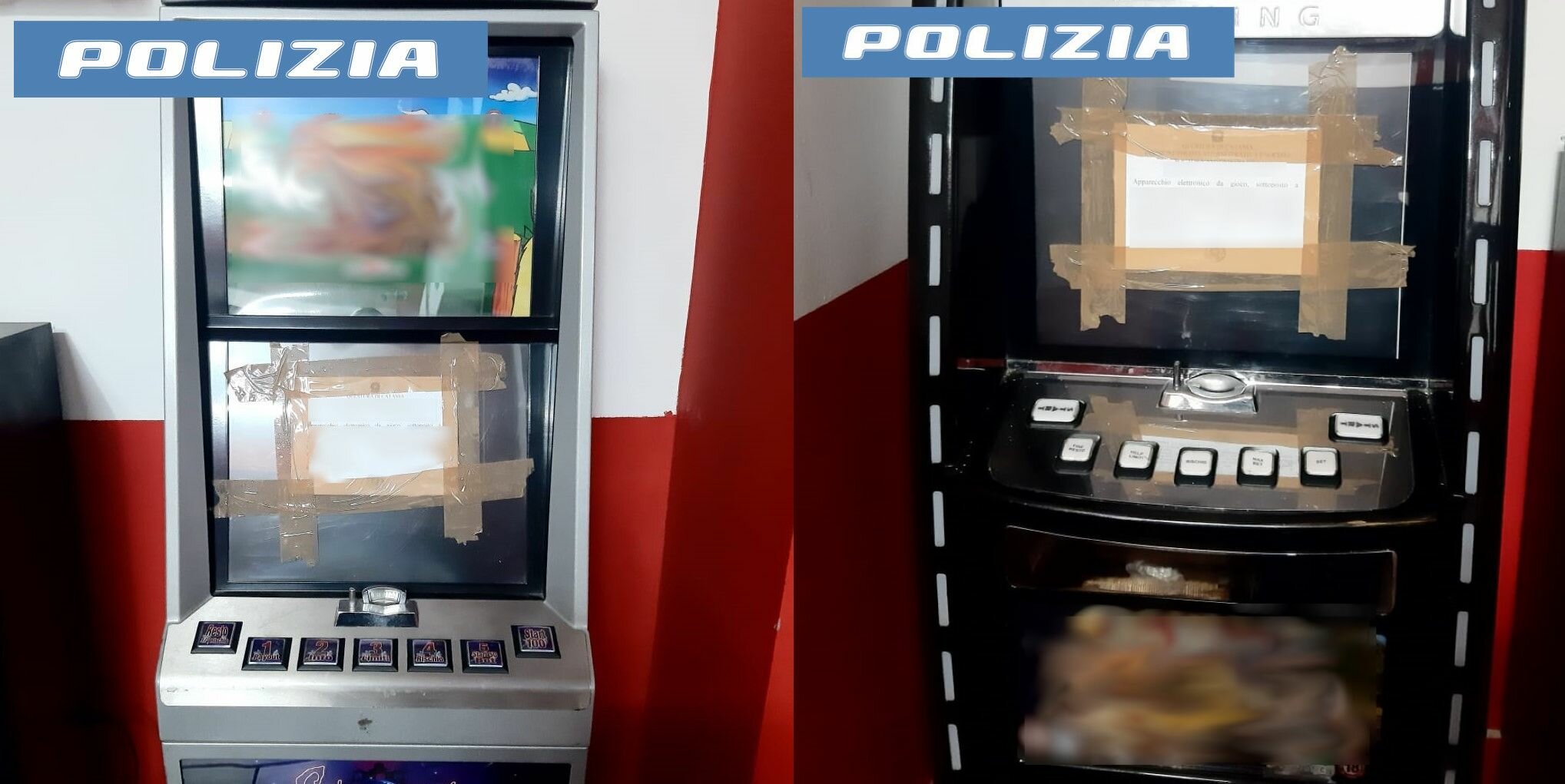 Sala giochi abusiva dentro la cartoleria