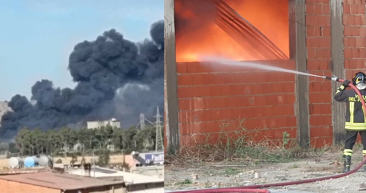 A Gela 10 ore per domare l'incendio