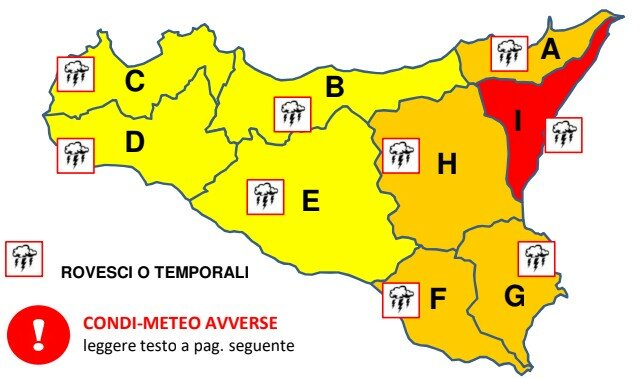 Allerta meteo: scuole chiuse a Catania e in altre 4 province