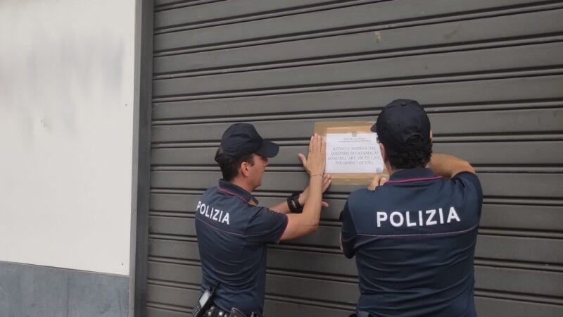 Pregiudicati nel bar di San Cristoforo: chiuso